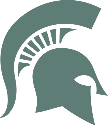 Michigan State University spartan head logo